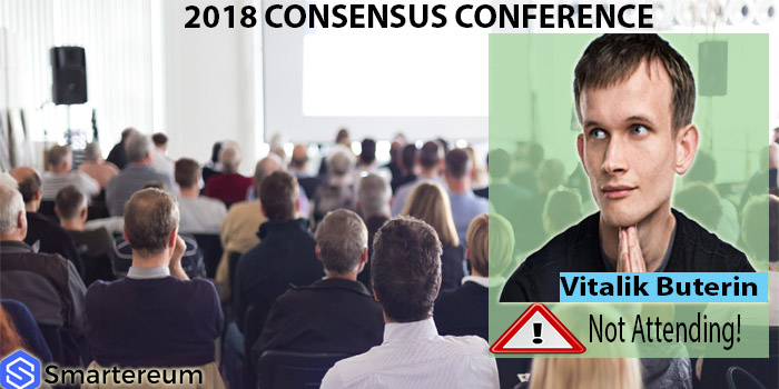 Vitalik Buterin to boycott Consensus 2018 Cryptocurrency Conference
